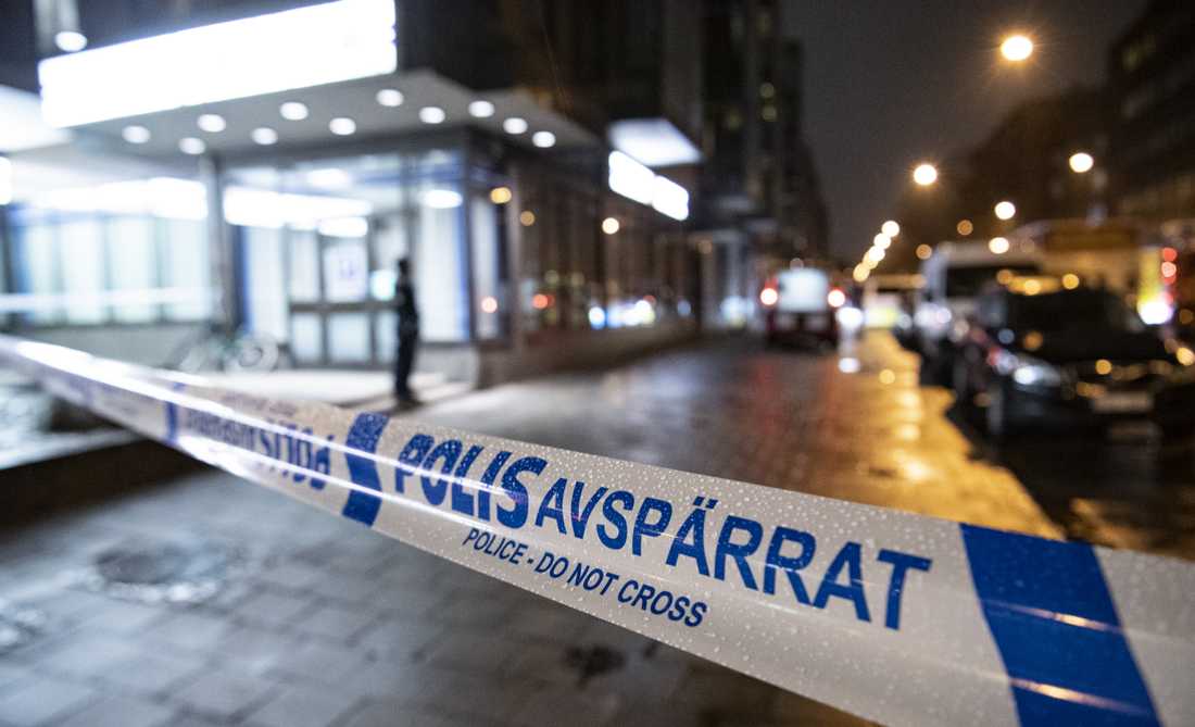 Skottlossning vid Hötorget i Stockholm
